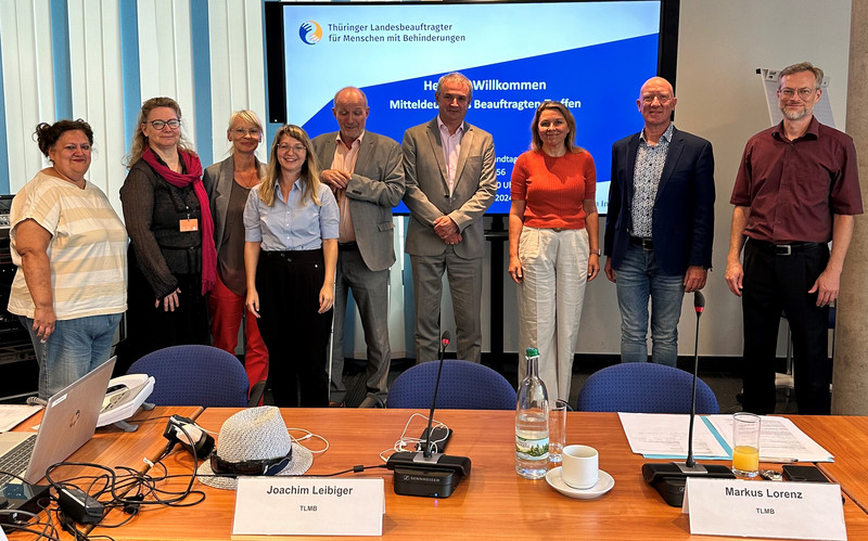 Foto vom Mitteldeutschen Treffen der Behindertenbeauftragten am 22.08.24 im Erfurter Landtag