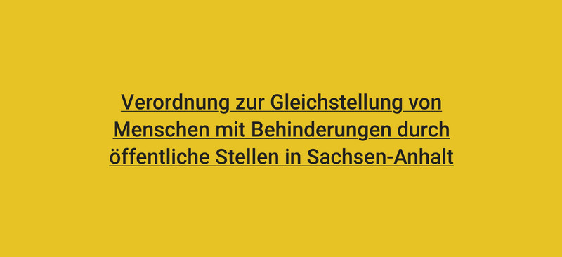 Verordnung zur Gleichstellung